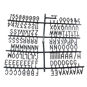 Cabilock Plstic Letter Board Letters Numbers Symbolen voor Convertible Plstic Letter Board