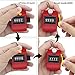 Eliamo 12 Pcs Hand Tally Counter 4-Digit Lap Counter Clicker, Manual Mechanical Handheld Pitch Click Counter with Finger Ring for School Golf & Knitting Row Croche, Red