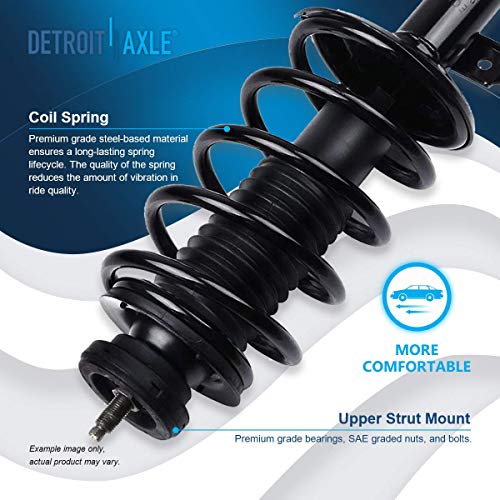 Image of Detroit Axle - 8pc Front End Suspension Kit for Chevrolet Aveo Aveo5 Pontiac G3 Wave, 2 Struts 2 Lower Control Arms w /Ball Joint 2 Outer Tie Rod Ends 2 Sway Bars Replacement