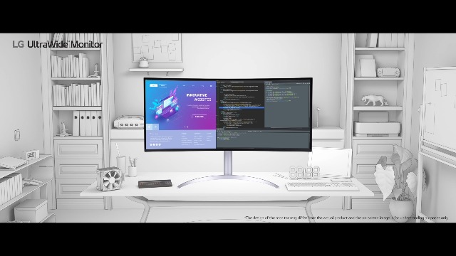 LG 40WP95C-W 40” UltraWide Curved WUHD (5120 x 2160) 5ms