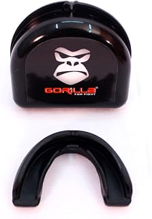 Protetor Bucal Com Capinha Muay Thai Boxe Artes Marciais Proteção Boca Dente Moldável Rugby Gorilla