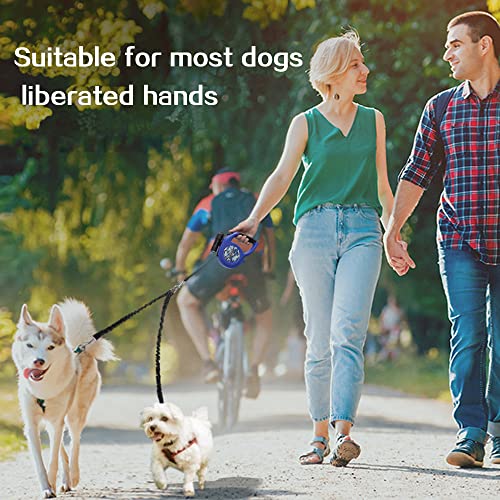 JVHLOV Hundeleine für 2 Hunde, Doppelleine Verstellbar 360°Drehbar Hundeleine, Double Dog Doppelleine Gehen Trainer Leine für Zwei Hunde, für kleine, Mittlere und Große Hunde Schwarz