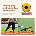Colaxi Inflatable Felt Soccer Sticky Soccer Ball Standard Size 4 Competitive Play Sturdy Football Ball for Gift Party Training