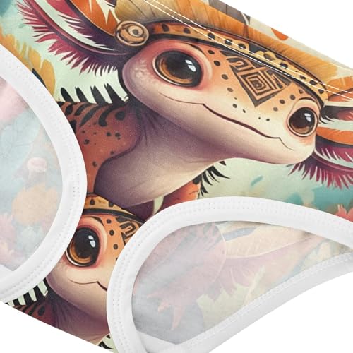 Cute Cartoon Axolotl Funny Toddler Girls Underwear 2t Cotton Panties Little Girl Pattern Underpants Briefs4