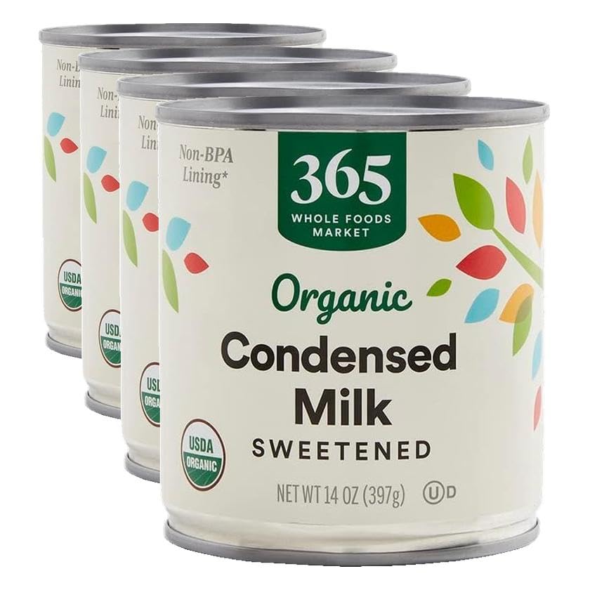 365 by Whole Foods Market, Organic Sweetened Condensed Milk, 14 Ounce (Pack of 4)
