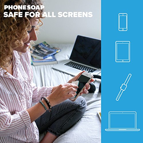 PhoneSoap Shine – 2 em 1 limpador de tela e celular com pano de microfibra anexado (pacote com 5 – 5