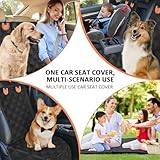 LYHH Dog Car Seat Cover 4-in-1, Waterproof & Scratchproof, Non-Slip Back Seat Hammock, Machine Washable for Tesla Model 3 2019-2025, Durable Pet Car Protection,B - Image 4
