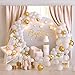 Tuparka 102 Pcs White Balloons - Arch Kit with Different Sizes (5, 10, 12, 18 Inch) for Birthday, Baby Shower, Wedding Parties