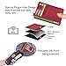 EcoVision Slim Minimalist Front Pocket Wallet, RFID Blocking Credit Card Holder Wallet with Detachable D-Shackle for Men Women