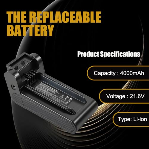 Image of XBATR640US Replacement Battery Compatible with Shark IP1251, IP1250, IP1255, IP1251C, IP1220, IP1220C, IP3251, IP3251C, IP3225, IP3124, IP3252 Models (Gray)