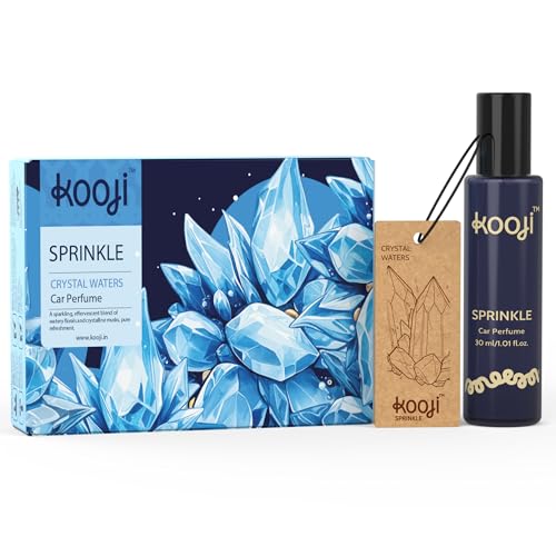 Image of KOOJI Sprinkle - Car & Home Perfumes - Crystal Waters 30 ML | Premium Freshener - Floral & Crystalline Musk | Natural & Vegan Ingredients | Long-Lasting Aroma - Up to 60 Days