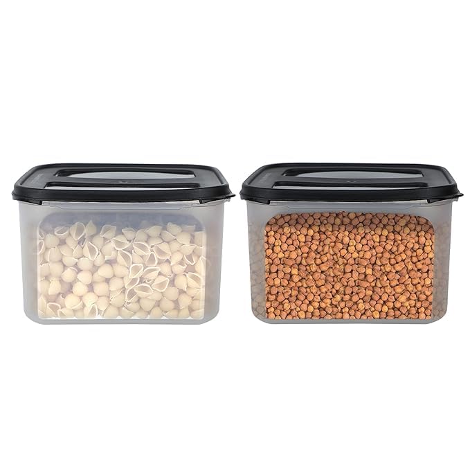 Image of Cutting EDGE 2X Series 3L Airtight Modular Container, Set of 2 (Dark Blue) | Plastic Material, 2 Piece Set, Capacity 3L, Kitchen, Kitchen Storage