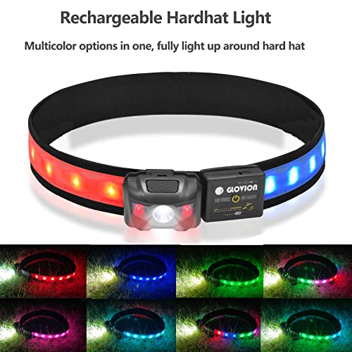 Casque rigide LED rechargeable contre le manque de visibilité - 3