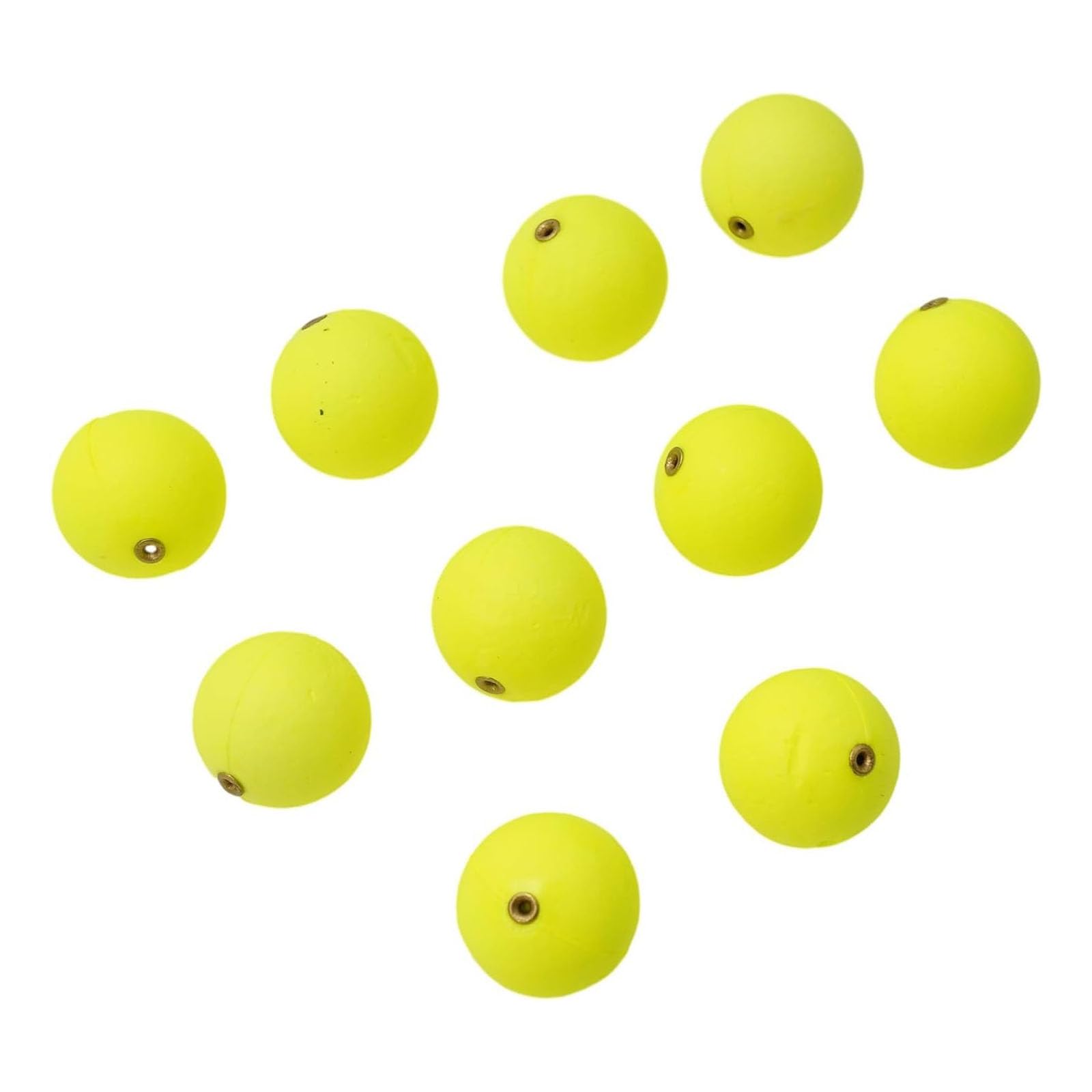 WAZUBC 10 Pcs Foam Strike Indicators Buoys, EVA Foam Strike Indicators Fishing Floating Bobbers Drift Ball Foam Indicator for Trout Catfish Freshwater Saltwater (24mm)