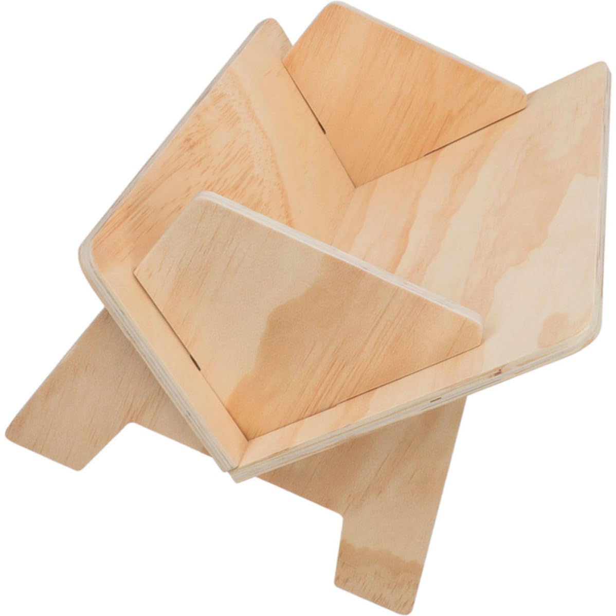 Rangement de bureau en bois de qualité, étagère inclinée beige moderne pour livres et documents
