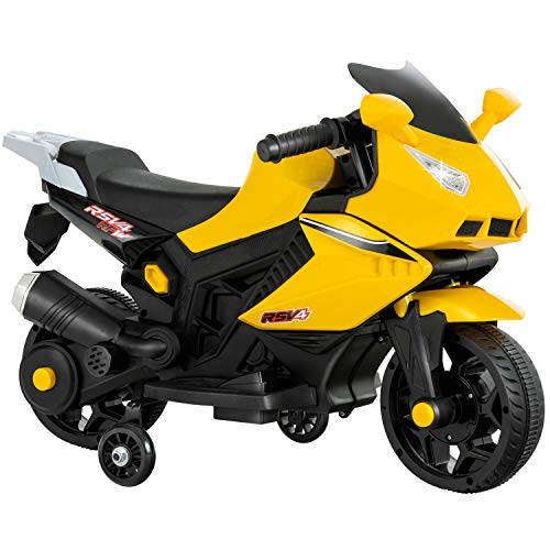 Uenjoy Kids Ride On Motorcycle 6V Electric Battery Powered Motorbike for Kids, Training