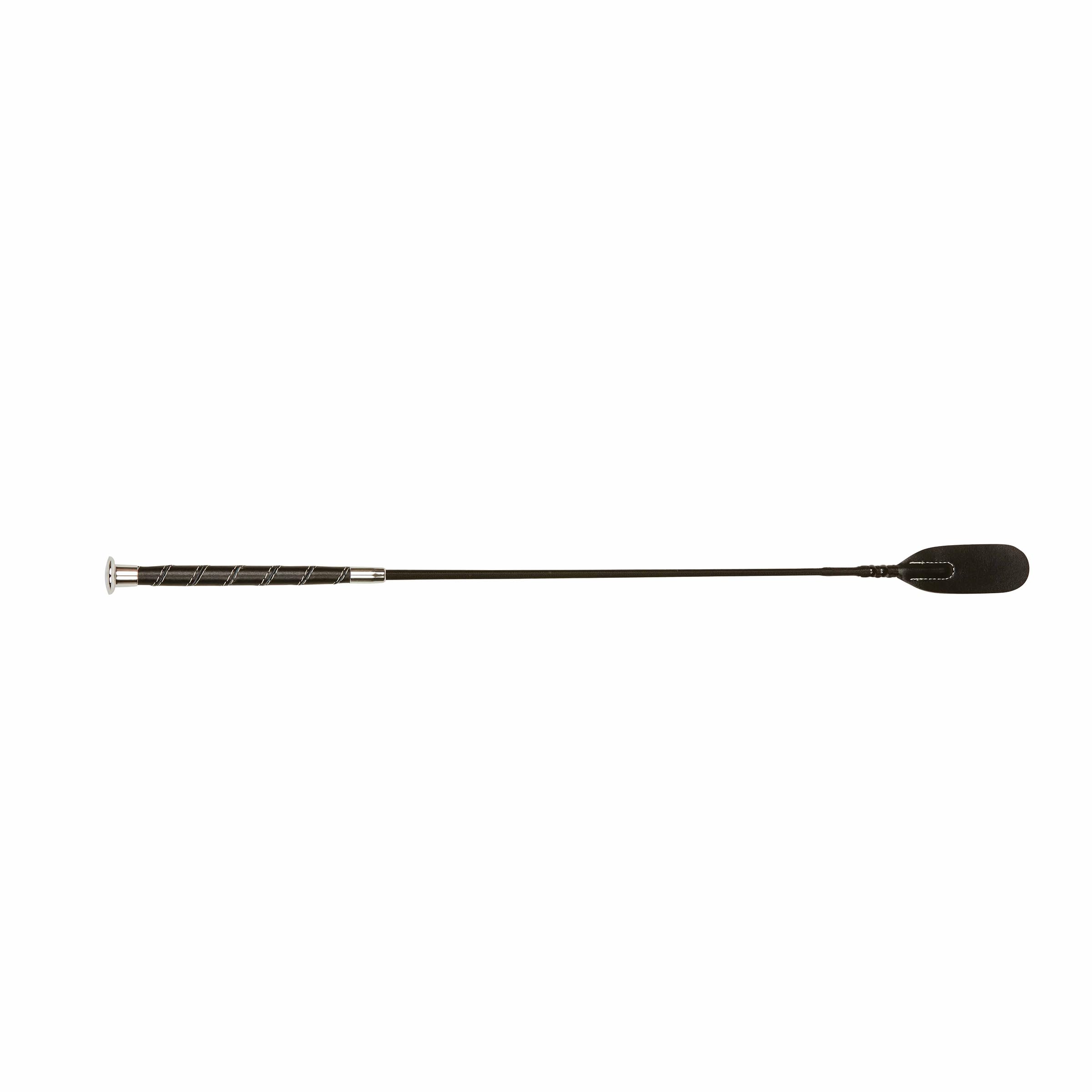 Dublin Leather Touch Crop, Black, 65cm