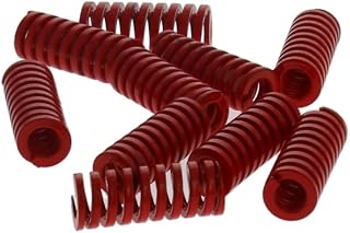 Yinpecly 3D Printer Die Spring 8mm OD 20mm Long Medium Load Mechanical Compression Mould Die Spring for 3D Printer Ender Electric Part Red 10PCS