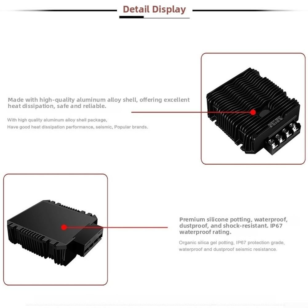 Regulador de Voltaje 24V 12V 85A Protección Múltiple