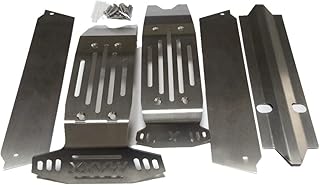 Truck Stainless Steel Chassis Armor Skid Plate Hollow Version -5pcs Set for Traxxas X-Maxx XMAXX 6S 8S