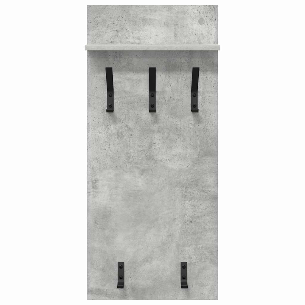Montowany na ścianie stolik nocny z regałem, betonowy, szary, 40 x 10 x 90 cm, materiał drewnopochodny, regał wiszący, regał wiszący, oszczędność miejsca, do korytarza, sypialni, salonu, biura