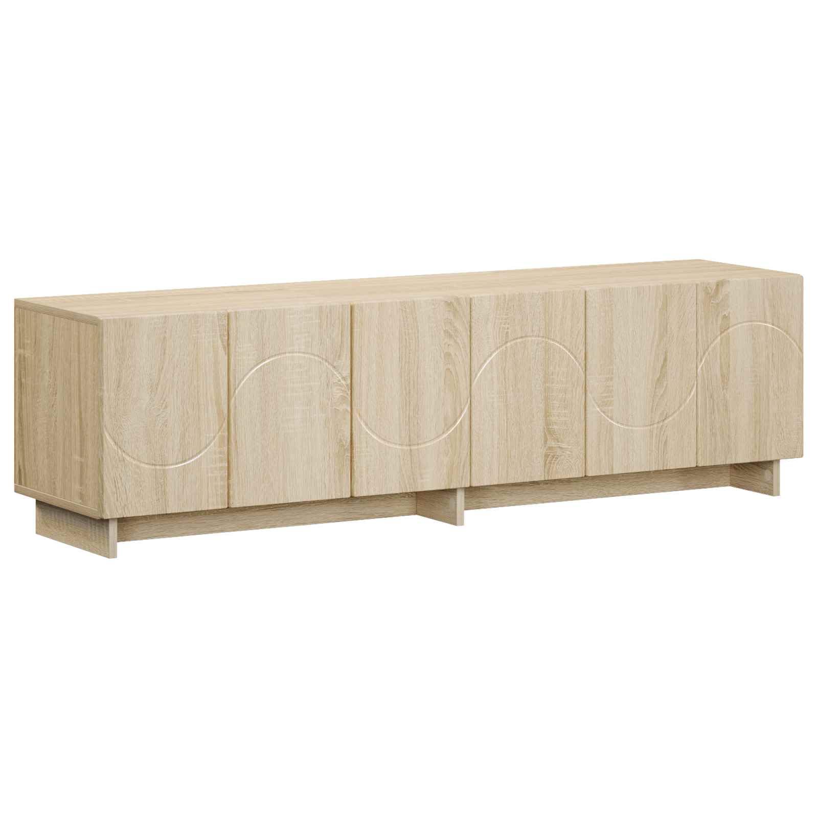 vidaXL Supporto TV 140 x 34.5 x 40 cm Rovere Sonoma