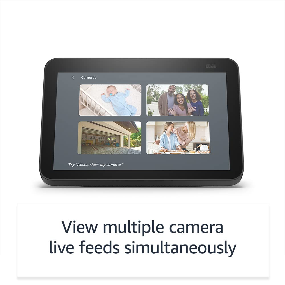 Echo Show 8 (2nd Gen, 2021 release) | HD smart display with Alexa and 13 MP camera | Charcoal