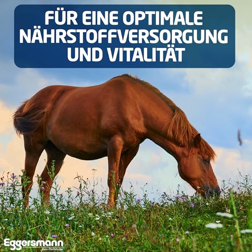 Eggersmann Mein Pferdefutter Kräutermineral getreidefrei 8 kg – Getreidefreies Mineralfutter für Pferde – Zur Unterstützung des Stoffwechsels – Für allergieempfindliche Pferde geeignet