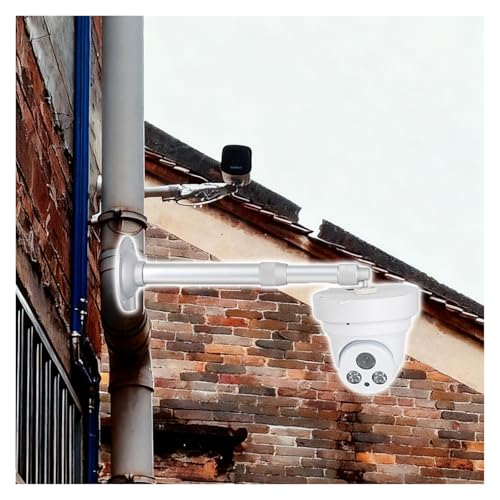 Bras de fixation mural caméra surveillance perche alu extensible - 2