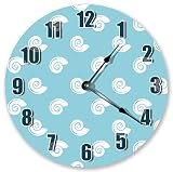 Moon Snail Shell Art Wall Clock