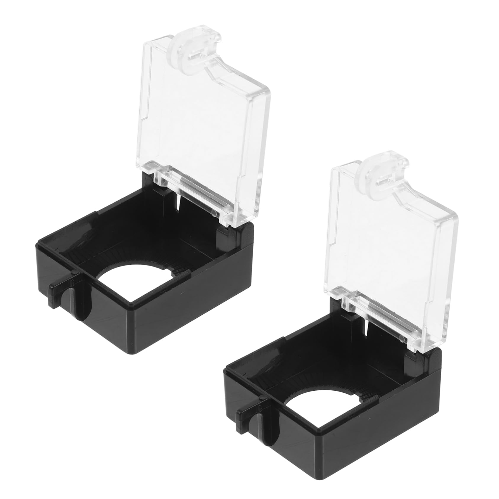 OUNONA Sturdy Material Stop Button Cover 22mm Lockable Emergency Stop Switch Button Guard Easy Installation