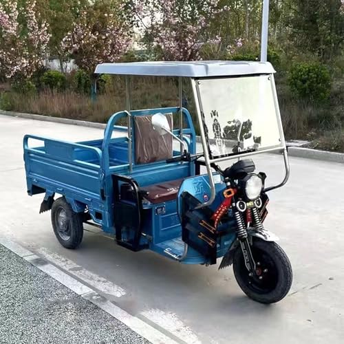 電動三輪車のエンクロー、 三輪車カバー、キャノピー雨太陽雪証拠、 リップストップ生地と防風フレーム、 カバー 防水 厚手 破れにくい 雨避け UV加工(White,100cm/39.4in)