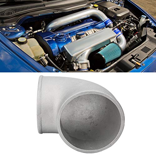 Codo Turbo 3.5 Pulgadas Aluminio Fundido Pulido Soldable 7