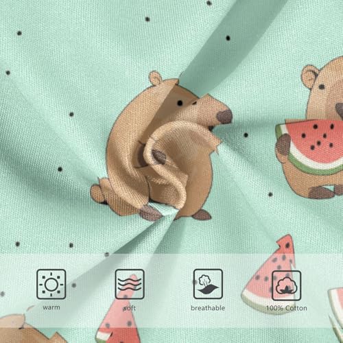 Wusikd Cute Capybara Boys' Underwear Cotton Watermelon Boys Briefs Soft Toddler Underwear 2T3