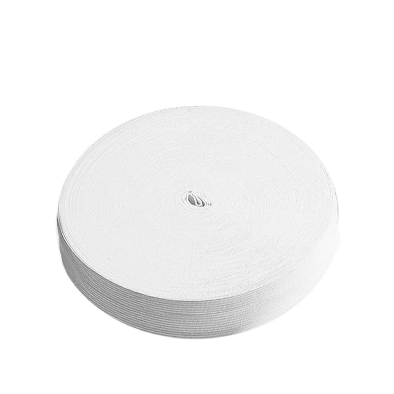 1rotolo Banda Elastica Piatta da Metri per Cucire Abbigliamento e Accessori Fettuccia Stretch Bianco per Progetti Fai da Te e Moda