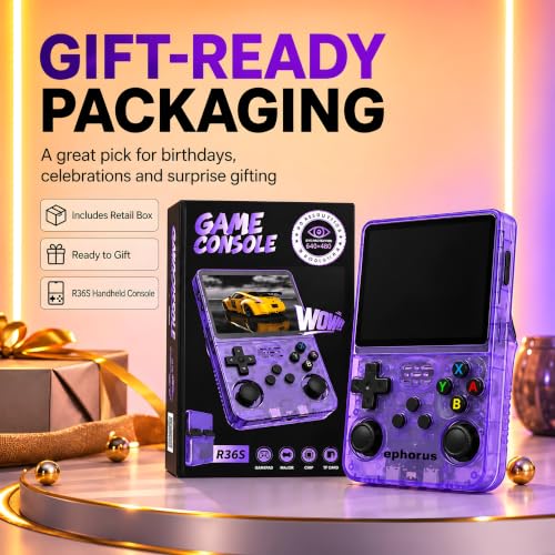 Image of 20,000+ Games Handheld Gaming Console, Portable Retro Game Player, 3.5 Inch IPS HD Display, RK3326 Quad-Core Processor, Dual Joystick, Built-in Speaker