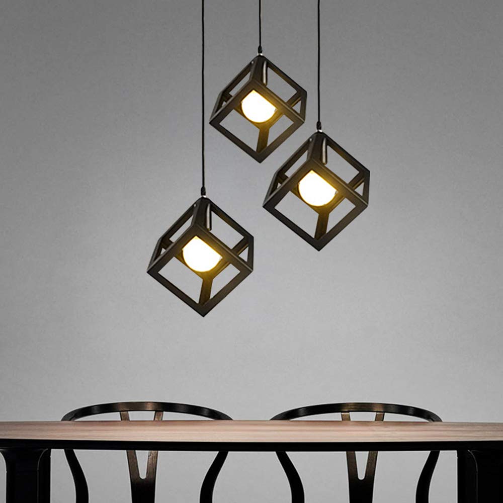 Lampadario a Sospensione Vintage in Ferro battuto E27, Stile