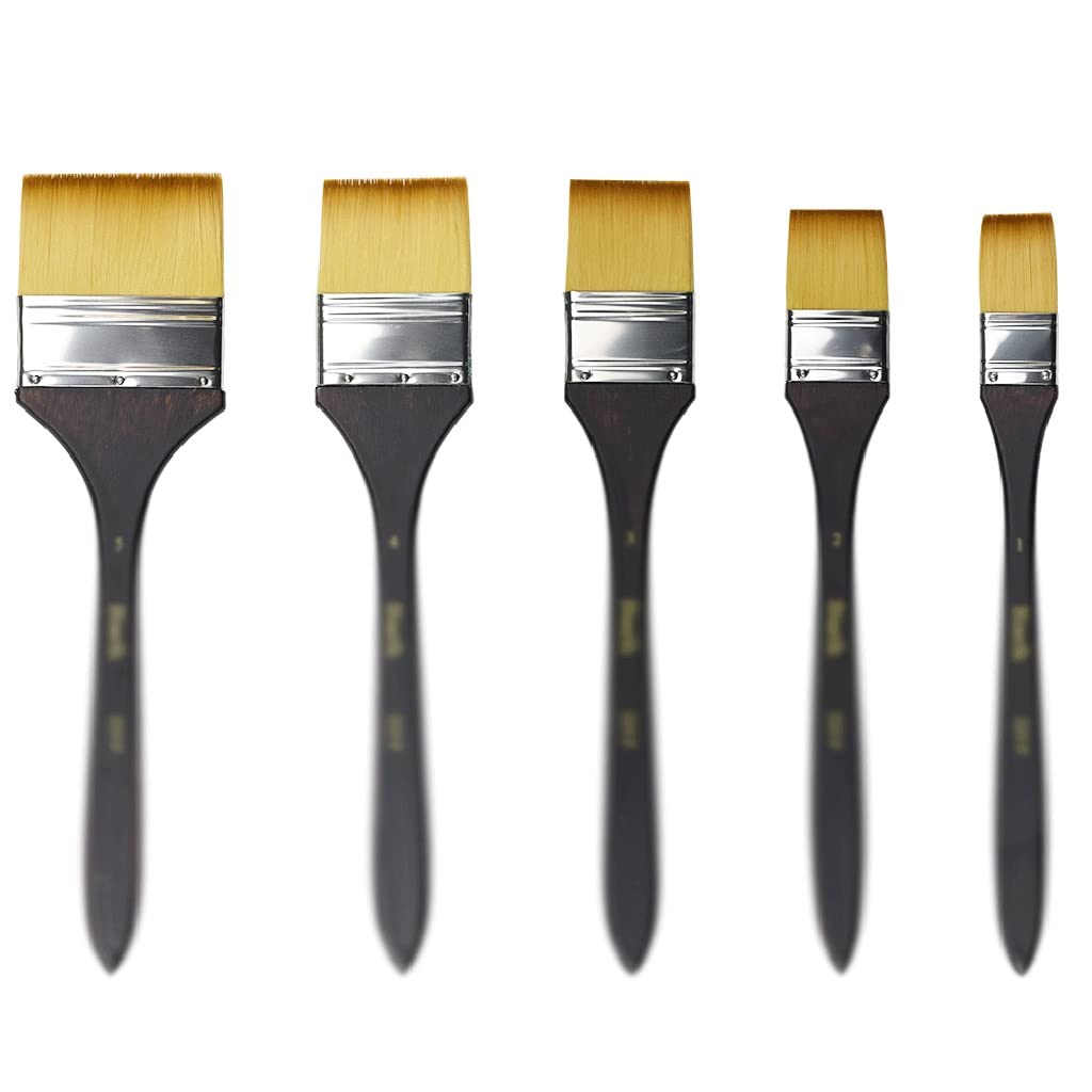 Brosse pour peinture aquarelle manche en bois et matériel artiste beaux arts
