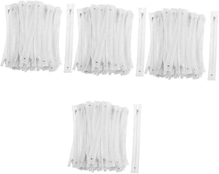 COHEALI 400 Peças Zíper De Roupas Zíper Invisível Roupas Brancas Artesanato Em Massa Zíper Oculto Alfaiate Zíper De Náilon DIY Zíper De Alfaiate Costura Zíper Roupas De Náilon Kit De
