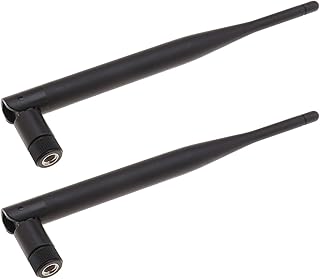 2x 6dBi 2.4?5.8Ghz Dual Band Router WiFi Card Hotspot Antenna RP-SMA Male Connector Omni-Directional for Wifi Security Camera Router Dongle PCI Cards Wireless