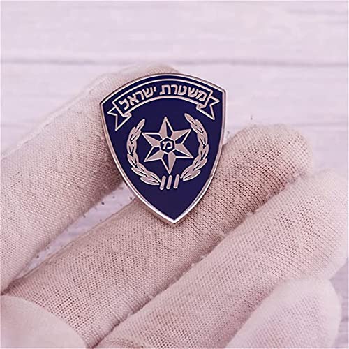 Image of Israel Police Enamel Pin Brooch Cartoon Metal Brooch Pin Badge Lapel Pins Fashion Jewellery Gifts for Clothes Bags Hat Denim Jewelry Accessories
