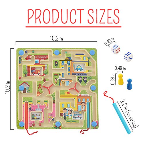 image for LESONG Maze Magnetic Puzzle Toy for Kids, STEM Toy Developmental Activ