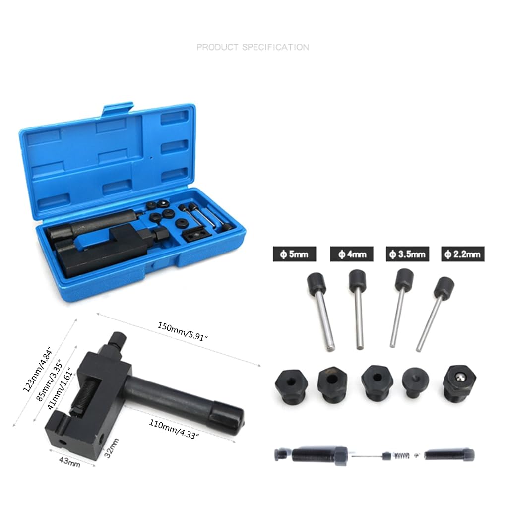 Kit de disjoncteur de chaîne de moto - Outil de rivetage