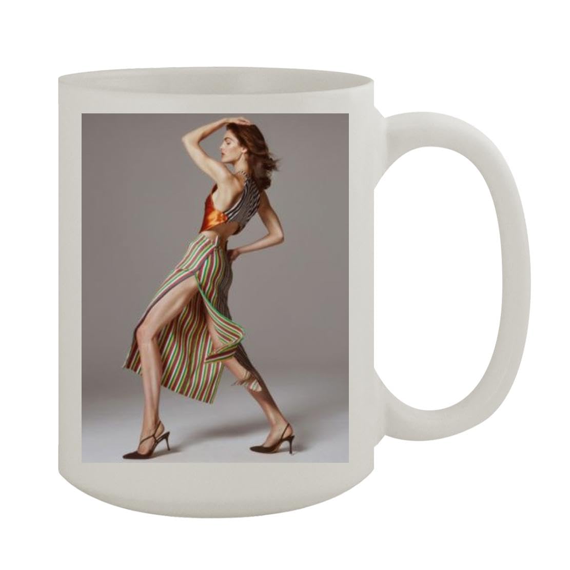 Hilary Rhoda - 15oz White Ceramic Coffee Mug SRS #PDI605829