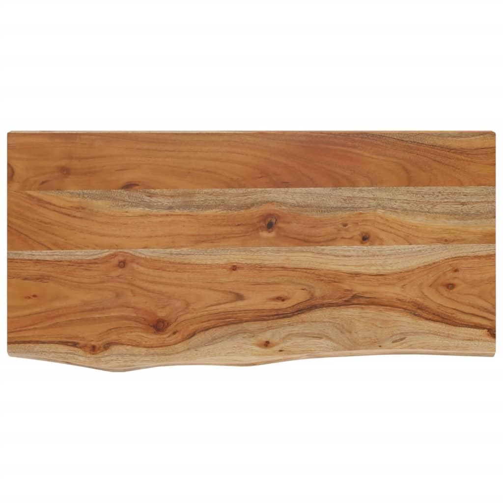 vidaXL Étagère Murale rectangulaire Massif Acacia Bordure Assortie