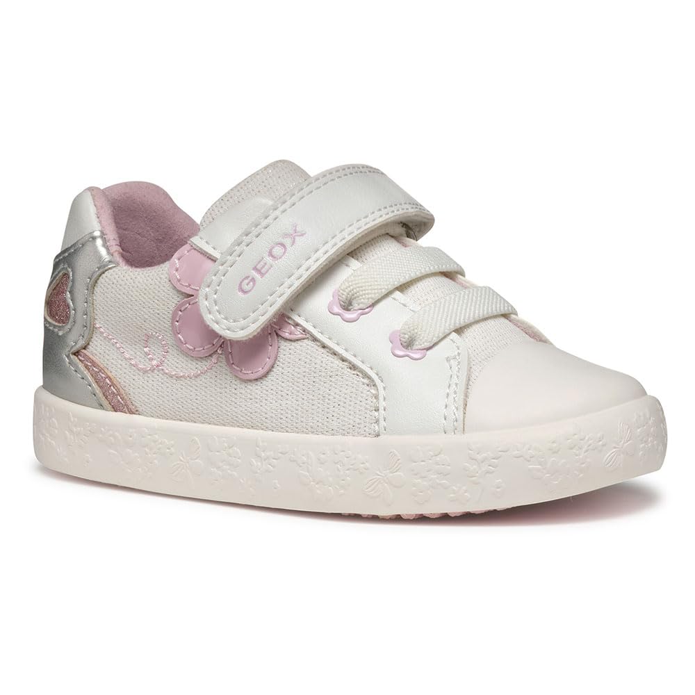 Geox - B GISLI Girl B, Zapatillas Bebé - Mädchen, White,