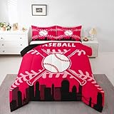 Erosebridal Baseball-Bettwäsche-Set für Jungen, Kinder, Softball-Bettwäsche-Set...