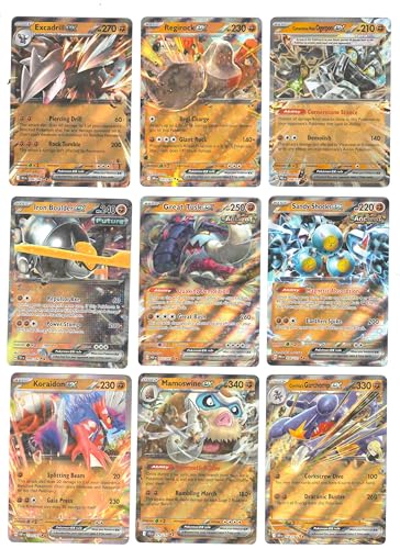 Pokemon ex 9 Card Lot - Rock Type - Ultra Rare Foil - Regirock Koraidon Garchomp