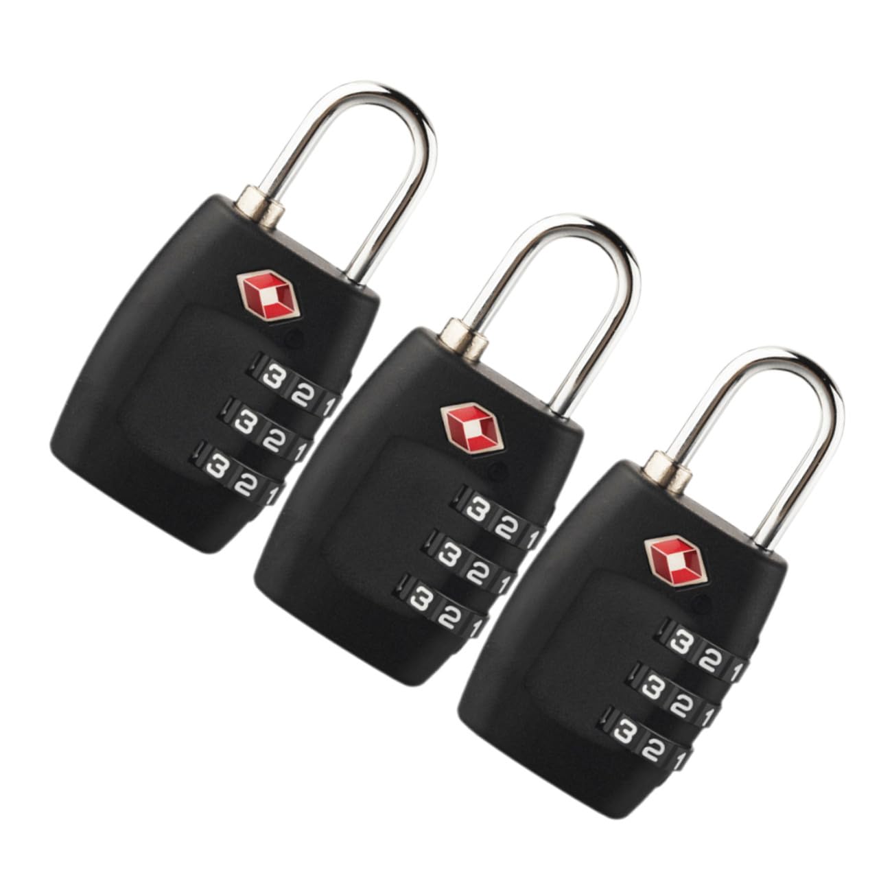 HOMSFOU 6pezzi Serrature Combinazione Per Valigie Blocco Di Sicurezza Per Bagagli Da Viaggio Design Moderno e Resistente Facile Da Usare Adatto Per Zaini e Borse