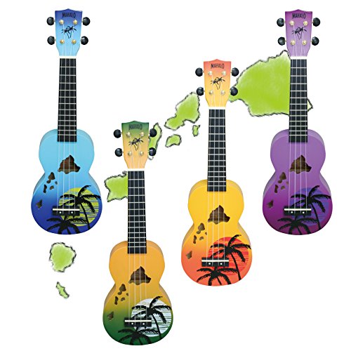 Designer Series Soprano Uke – Hawaii (Green Burst) – UKULELE - Les Beatles, Paul McCartney, John Lennon, RIngo Starr, George Harrison Designer Series Soprano Uke - Hawaii (Green Burst) - UKULELE – Image 8